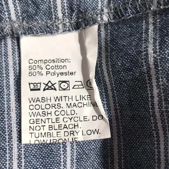 Gray striped asymmetric ruffled maxi 1/4 side zip trendy fall skirt size S - Picture 10 of 10